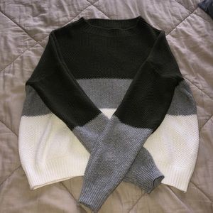 Color block sweater